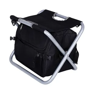Fondodobrável mochila cooler, de assento, com cadeira, dobrável, para pesca, mochila traseira