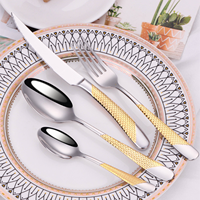 Couverts de luxe personnalisables en métal doré, argenté ou acier inoxydable, certifiés CE, compatibles lave-vaisselle, réutilisables, couteau à steak, fourchette, cuillère pour
