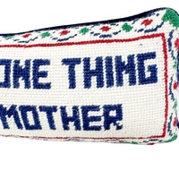 Si ce n'est pas une chose, c'est ta mère - Coussin de canapé personnalisé avec broderie, coussin lombaire extensible, taie d'oreiller en point de croix