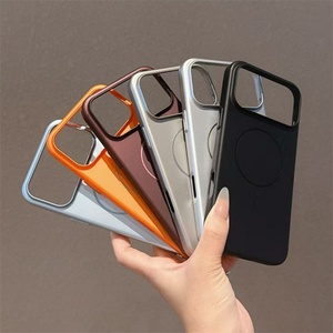 เคสแม่เหล็กแบบบางพิเศษคุณภาพสูงสำหรับ iPhone 17 Pro Max 14 15 16 Plus 17Air พร้อมปุ่มโลหะ ป้องกันแรงกระแทก ฝาหลังแข็ง - Product Image 2