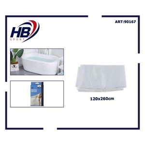 Couvre-siège de toilette jetable 120x260cm 1pz Produit - Product Image 3