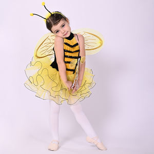 فستان Tutu قصير الأكمام بتصميم نحلة صغيرة للبنات من Anna Shi للحفلات، ملابس رقص جميلة وأزياء أداء - Product Image 5