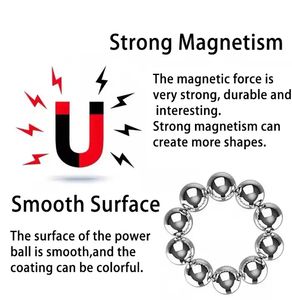 Sfere magnetiche magnetiche con <span class=keywords><strong>magnete</strong></span> al neodimio, Bucky, sfere magnetiche <span class=keywords><strong>arcobaleno</strong></span> - Product Image 5