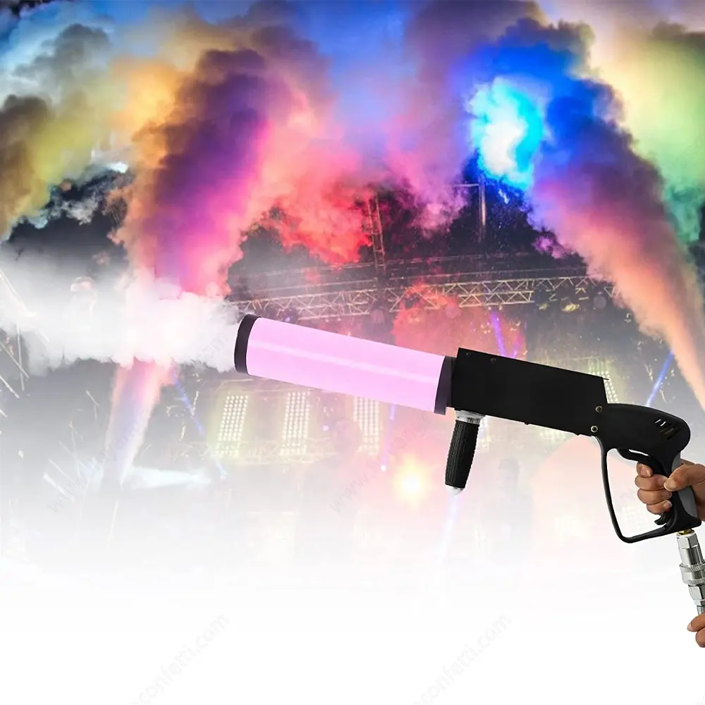 Rookapparatuur Bruiloftsfeest Gas Mistspray Cryo Kleur Handheld Rgb Concert Podium Effect Disco Led Dj Gun Co2 Jet Machine