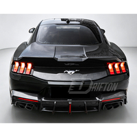 Nouveau diffuseur arrière en fibre de carbone style Drifton Mustang CMST V1, finition brillante/mate, installation par visserie pour Mustang Gen7 S650