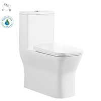 WC en céramique de couleur blanche, vente en promotion, chasse d'eau Tornado, prix économique, sanitaire, à poser au sol, WC en céramique, WC certifié CUPC