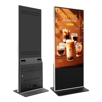 43 50 55 65 75 pouces 4K HD LCD Écran tactile Guangdong Signalisation au sol Totem Kiosque publicitaire pour centre commercial