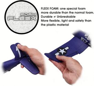 Avion télécommandé F4u 2.4Ghz 4 canaux prêt à voler avec gyroscope, jouets radiocommandés pour débutants - Product Image 3
