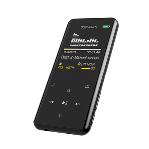 Ruizu D25 MP3 reproductor de música Radio Fm Hifi portátil Mp4 táctil con Bluetooth 2,4 pulgadas 8GB 16GB almacenamiento Usb leer sonido sin pérdidas