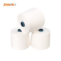 100% Polyester Ne 40/2 Siro Compact Spun Yarn for Weaving / Knitting Raw
