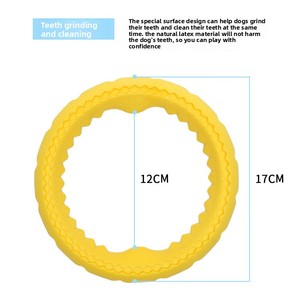 Jouet à mâcher pour chien, résistant aux morsures, pour le nettoyage des dents, anti-ennui, <span class=keywords><strong>anneau</strong></span> interactif à tirer, frisbee volant, flottant sur l'eau, pour animaux <span class=keywords><strong>de</strong></span> compagnie <span class=keywords><strong>de</strong></span> grande taille - Product Image 4