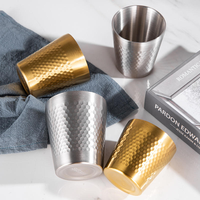 Mug à bière isotherme empilable en acier inoxydable 304 à double paroi, grande capacité, écologique, idéal comme cadeau, vente en gros