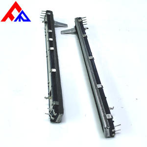 Vendas diretas da fábrica 100mm Potenciômetro linear deslizante 10K 100K do misturador do empurrador do potenciômetro do curso Metal + Plastic 20% - Product Image 1