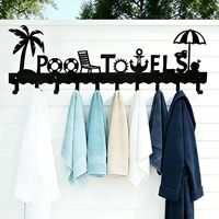 Étagère de rangement de salle de bain multifonctionnelle moderne réglable en fer, étanche, pour le rangement des serviettes à la maison ou au bord de la piscine