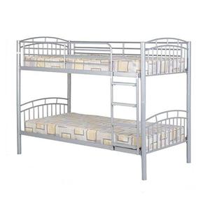 Cadre de <span class=keywords><strong>lit</strong></span> en métal pour lits superposés empilables pour adolescents et adultes avec garde-corps de sécurité à échelle amovible - Product Image 2