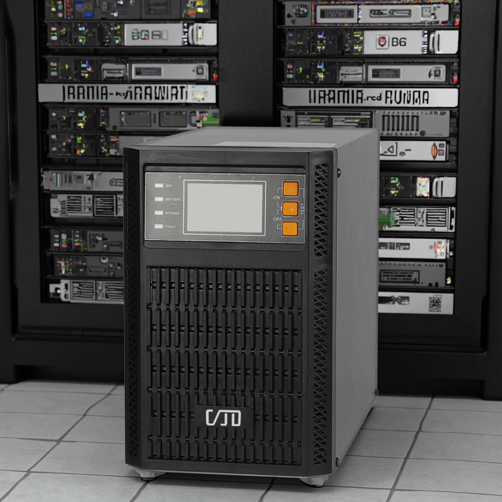 PF1.0 10 кВА Однофазное входное напряжение 110V-300V Tower Online UPS чистый синусоидальный источник бесперебойного питания ЖК-дисплей