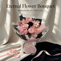 Bouquet de roses éternelles élégantes faites à la main, longue durée (3-5 ans), pour mariage, Saint-Valentin, fête des mères, boîte carrée LED, cadeau