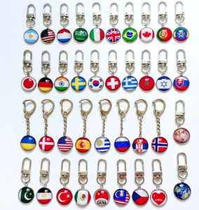 Porte-clés en acier inoxydable personnalisé avec logo, ouvre-bouteille en métal avec drapeau national, cadeau promotionnel - Product Image 5