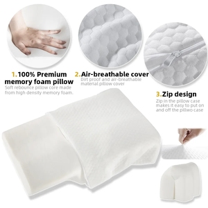 Almohada Ortopédica de Espuma Viscoelástica, Almohada de Masaje de Rebote Lento, Almohada Cervical Ergonómica en Forma de Mariposa para Relajación - Product Image 2