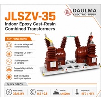Transformateur combiné CT/VT 35 kV JLSZV-35 600/5A Classe 0.2S Boîtier de comptage intérieur en résine époxy Achat industriel B2B