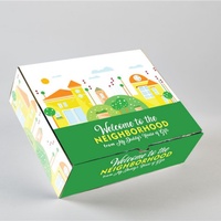 Herbruikbare op maat gemaakte papieren doos met vensters, matte laminatie en sponsvoering voor verpakkingen van gedroogd fruit, noten, snoep en snacks