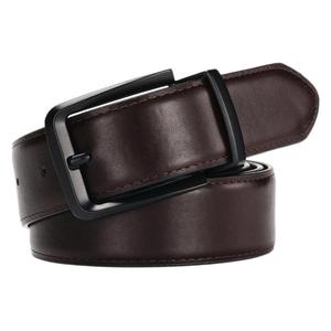 2025 Heren Casual Zwart Lederen Jurk Riem Voor Jeans Custom Lengte Modieus Geweven Ontwerp Custom Tailleband - Product Image 5