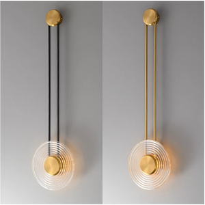Lámpara de <span class=keywords><strong>pared</strong></span> de hierro LED de lujo con luz moderna para sala de estar, pasillo de Hotel, iluminación interior minimalista - Product Image 1