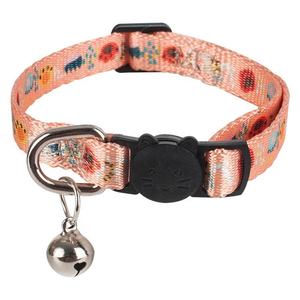 Venta caliente de fábrica, collar de gato con estampado de poliéster con campana, otro collar de perro personalizado para mascotas - Product Image 5
