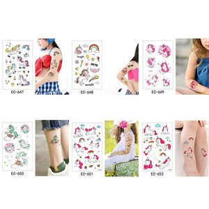 Venta caliente lindo <span class=keywords><strong>de</strong></span> dibujos animados arte <span class=keywords><strong>de</strong></span> cuerpo impermeable temporal chico del tatuaje falso - Product Image 5