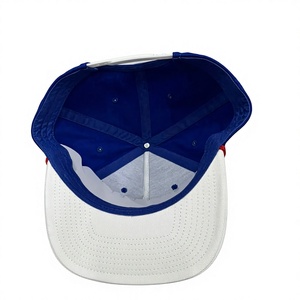 Custom 6 Panel <b>Flat</b> Brim Snapback <b>Hat</b> with 3D Embroidery Mesh Canvas Street Fashion Cap - Product Image 5