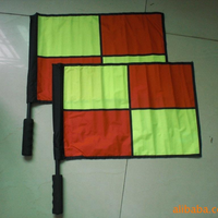 Drapeau d'arbitre de football avec sac Le drapeau de patrouille d'arbitre de football Match de sport Drapeaux de juge de ligne Équipement d'arbitre