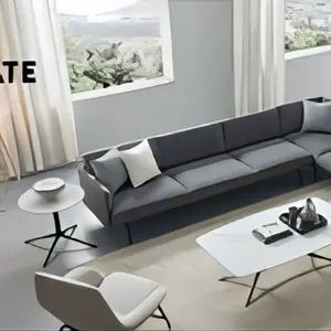 Sectional Sofa Home Decor Stof Woonkamer Handwerk Stijl Loungebank Sofa Sets Chinese Stijl Kantoormeubilair Modern 1 Set
