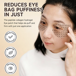 แผ่นมาส์กใต้ตาคอลลาเจน<span class=keywords><strong>ไฮ</strong></span><span class=keywords><strong>โดร</strong></span><span class=keywords><strong>ไล</strong></span><span class=keywords><strong>ซ์</strong></span>ผสมคาเฟอีนแบบขายส่ง ย่อยสลายได้ เป็นมิตรกับสิ่งแวดล้อม ลดอาการบวม แผ่นเจลน้ำมันบำรุงผิวรอบดวงตา - Product Image 3