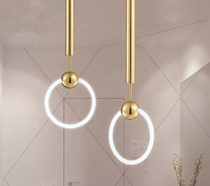 <span class=keywords><strong>Led</strong></span> lampadario luce del pendente in oro - Product Image 5