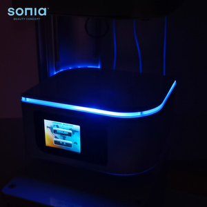 Máy làm đẹp kỹ thuật số 4 trong 1 có màn hình cảm ứng bao gồm máy xông mặt, đèn phóng đại, tủ khăn nóng & một chức năng tùy chọn - Product Image 5