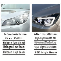 Ensemble de phares LED modifiés pour Subaru Outback 2010-2017, DRL LED dynamique, clignotant séquentiel avec lentille