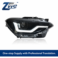 Kit de conversion de phares halogènes en LED pour BMW Série 1 F20, avec feux de jour DRL, lentilles transparentes et Angel Eyes, remplacement direct de l'unité de phare avant.