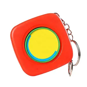 Mini 1M Cadeau Sleutelhanger Pocket Stalen Intrekbare Meetlint Klein Meetlint Met Logo Op Maat