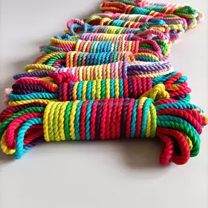 Pastel bambu ipek paket 6MM gökkuşağı bambu kablosu japon Shibari halat Kinbaku dize bambu esaret halat