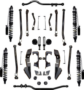 Kit de levage de suspension de 4 pouces pour Jeep Wrangler JK 2007-2018, amortisseurs, bras de commande longs - Product Image 2