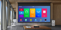 Nouvelle conception pour U30 Pro, projecteur mobile de poche intelligent Android DLP 3D 4K, cinéma maison, haut-parleurs intégrés