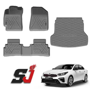 Milieuvriendelijke Anti Slip Nieuwe Tpv 4 Stuks Auto Kofferbak Mat Auto Vloermat Voor Kia Cerato