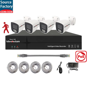 Sistema de Cámara IP PoE para Exteriores de 5MP, Kit de Seguridad NVR de <span class=keywords><strong>4</strong></span> Canales, Video H.265+, Cámara CCTV, Conjunto de Protección para el Hogar con Acceso Remoto - Product Image 1