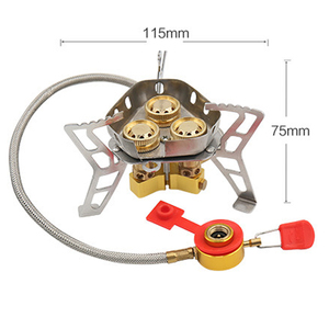 เตาแก็ส6800W 3คอร์สำหรับตั้งแคมป์กันลมพร้อมวาล์วปรับได้ - Product Image 2