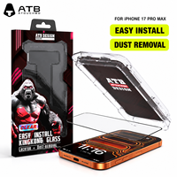 Pelindung Layar dengan Logo Kustom, Penyelarasan Otomatis, Bebas Gelembung, dan Alat Penghilang Debu untuk iPhone 18 Pro Max