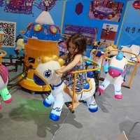 Manège pour enfants sur le thème d'un mini-bus à 8 places |   Machine d'amusement intérieure populaire pour les centres commerciaux