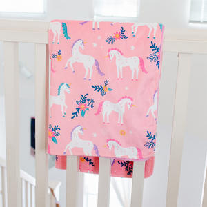 Nouveau-né bébé <span class=keywords><strong>couverture</strong></span> pur coton classe a écologique dessin animé motif Animal toutes saisons bébé haricot poussette <span class=keywords><strong>couverture</strong></span> - Product Image 1