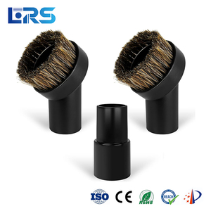 Ensemble de 3 brosses rondes en poils de cheval noirs pour <span class=keywords><strong>aspirateur</strong></span>, adaptées à la plupart des aspirateurs, taille 1 1/4 pouces - Product Image 1