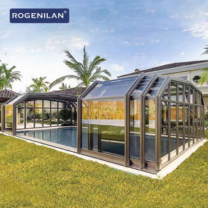 Rogenilan AS2047 Hôtel Auto <span class=keywords><strong>Couverture</strong></span> de <span class=keywords><strong>Toit</strong></span> Sunrooms Extérieur Bâtiment Électrique Motorisé Télescopique Jardin D'hiver - Product Image 1