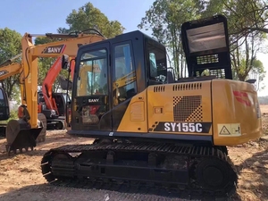 รถขุดตีนตะขาบ Sany SY155C มือสอง สภาพดี ขนาด 15 ตัน พร้อมห้องโดยสาร สำหรับงานก่อสร้างและงานดินดิบ - Product Image 1